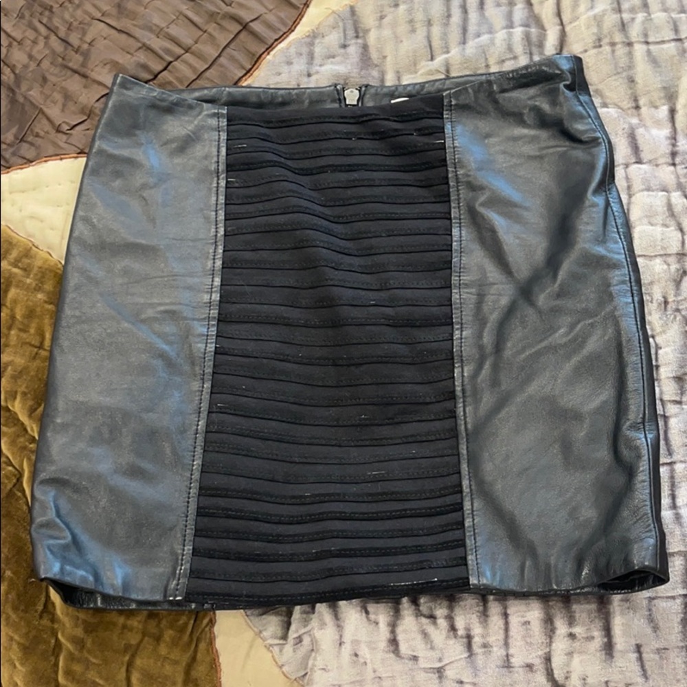 Leather skirt